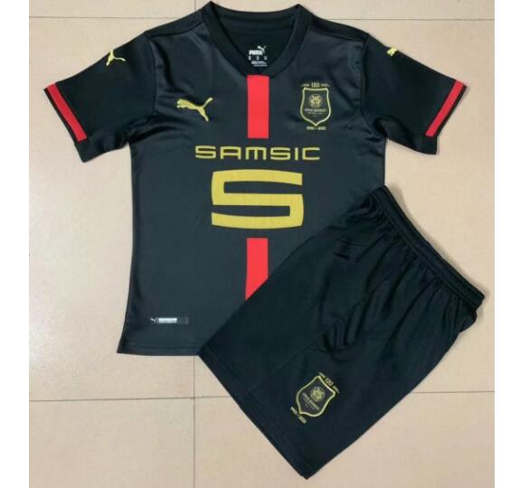 Stade Rennais Kids 120th Anniversary Soccer Kits Shirt with Shorts 2020/21